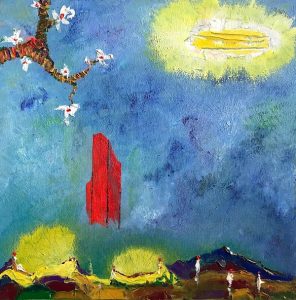 Seascape, 50x50 cm, oil on canvas, 2018