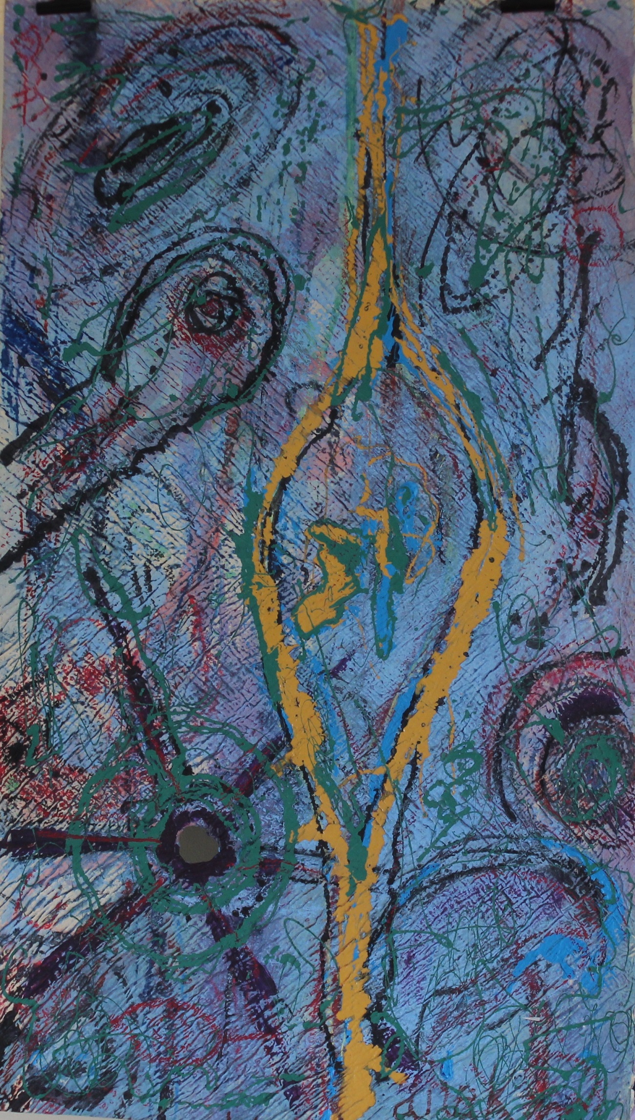 Untitled, 105x61 cm, mix media on Indian paper, 2000